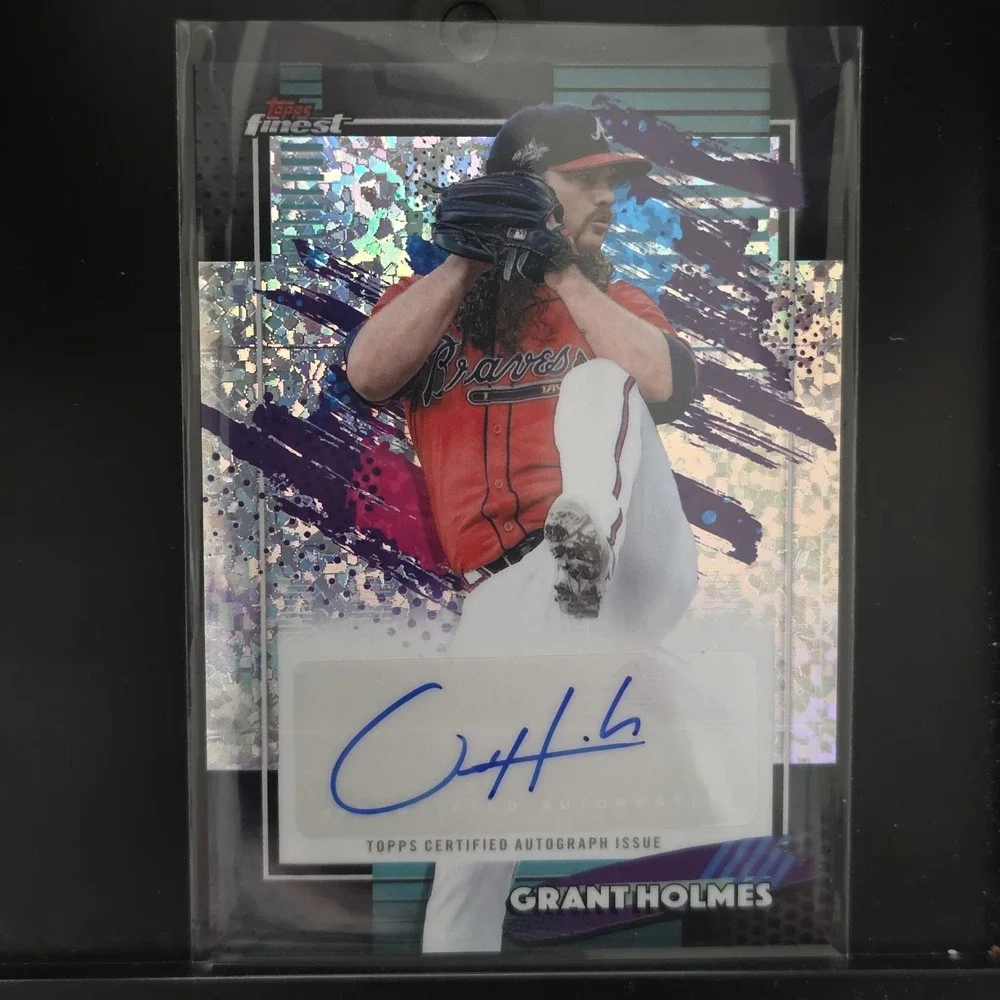 2026 Topps Finest Grant Holmes #FMA-GH Mini Diamond Auto Mlb Atlanta Braves